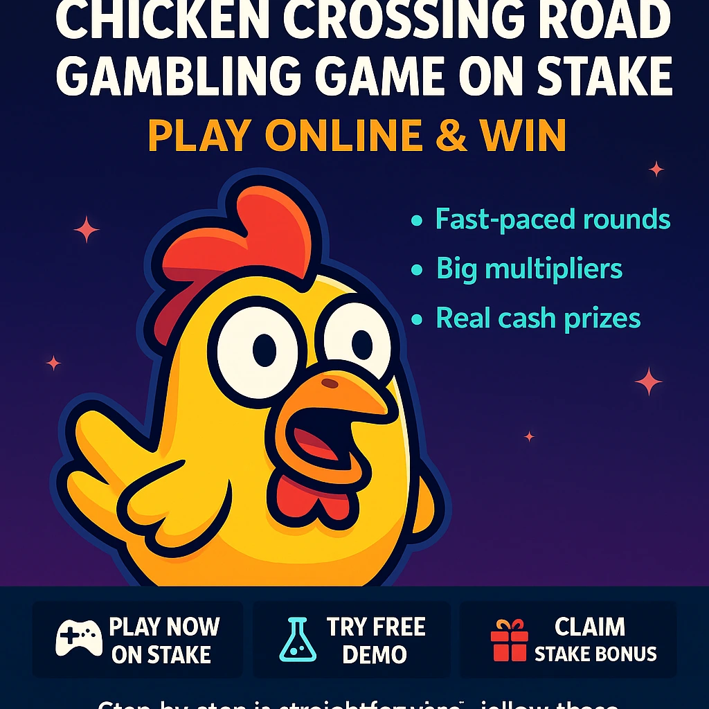 Chicken Crossing Road Gambling Game on Stake — Play Online & Win